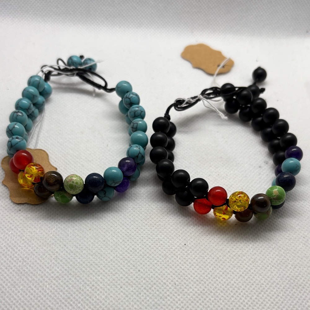 Vibrant Multicolor Beaded Bracelet Set